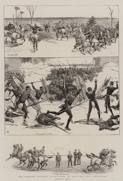 The Glasgow Military Tournament by Regulars and Volunteers by William Ralston